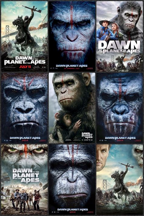 list planet of the apes movies