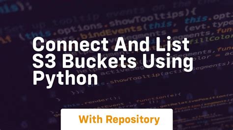 List S3 Buckets Python