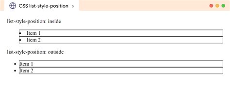List Style Position In Css