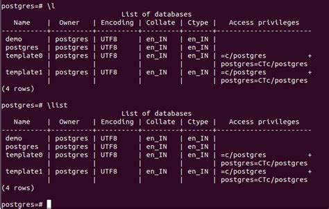 List Tables In Postgres Psql