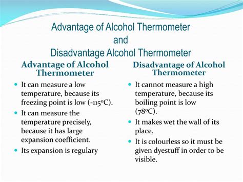 list the advantages of using mercury in thermometer