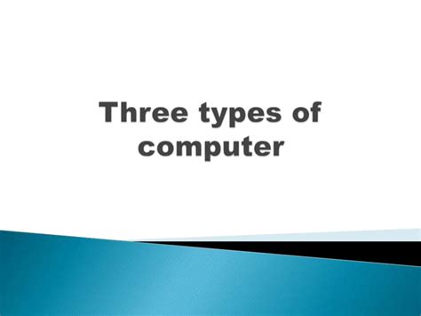 list three types of computer program
