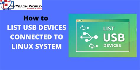 List Usb Devices Connected Linux
