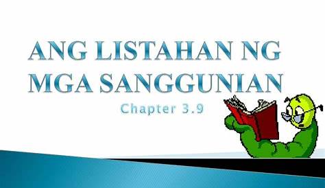 Ang Listahan ng mga Sanggunian (Filipino)