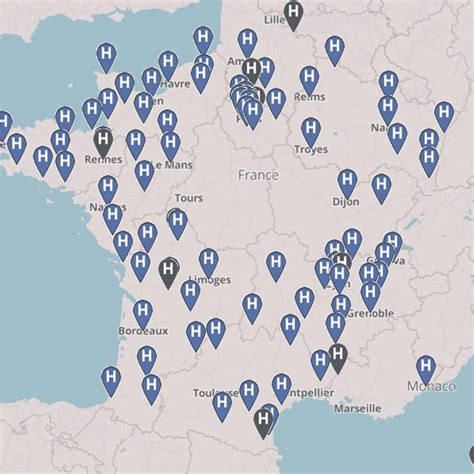 liste des centres hospitaliers de france