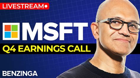 listen to microsoft earnings call today