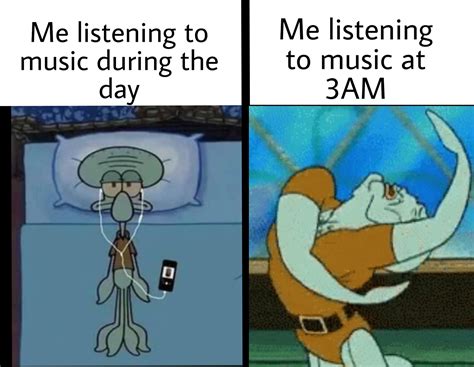 listening to music twitter meme
