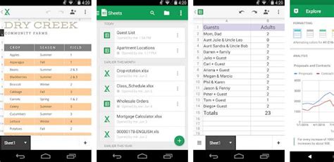 listing of the Best Spreadsheet Apps for Android and iOS