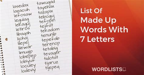 Lists 7 Letters