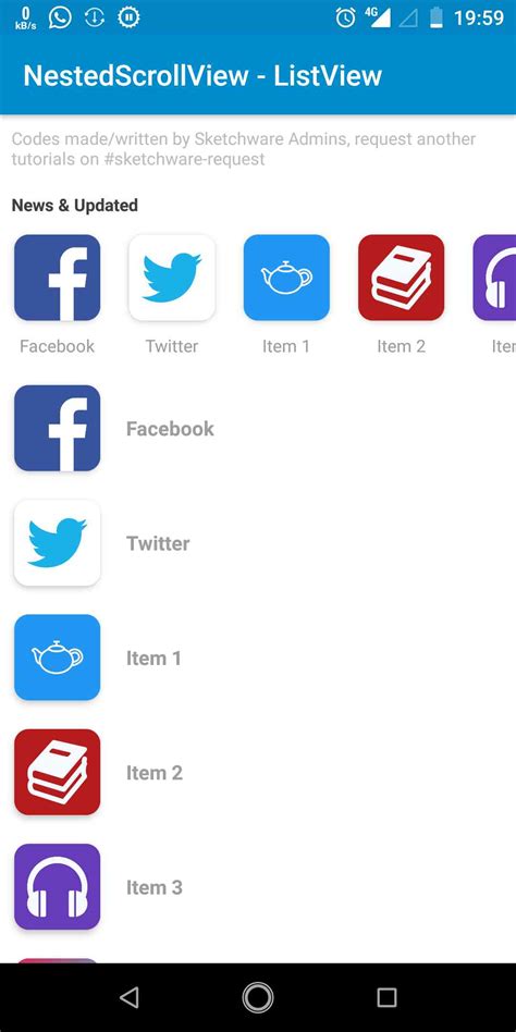 Listview In Nestedscrollview Android