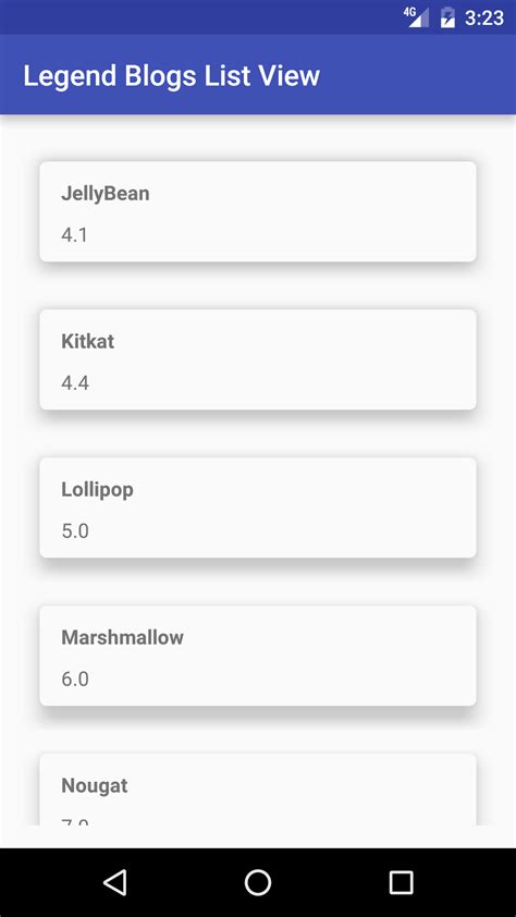 Listview In Recyclerview Android