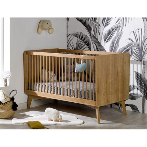 Lit bébé coulissant en bois "Confort Luxe" 60x120cm by Migo