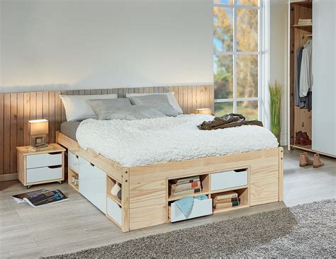 Pallet Wood King Size Bed with Drawers & Storage • 1001 Pallets