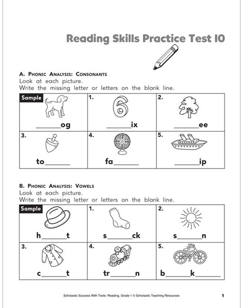 literacy skills test practice