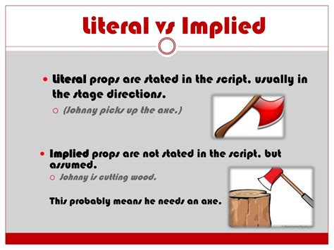 literal and implied meaning examples
