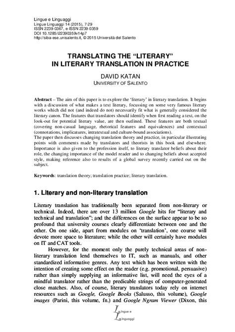 literary translation pdf