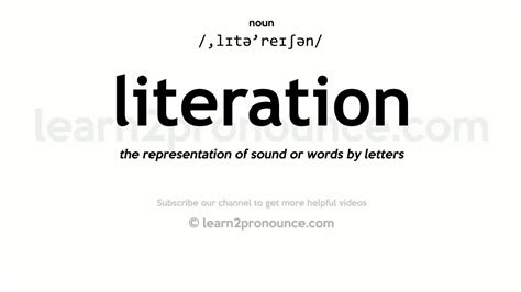 literation definition
