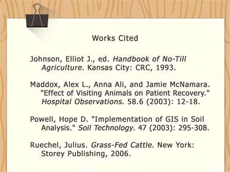 literature cited in research