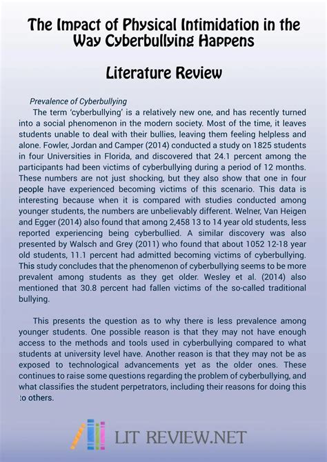 literature review dissertation examples uk