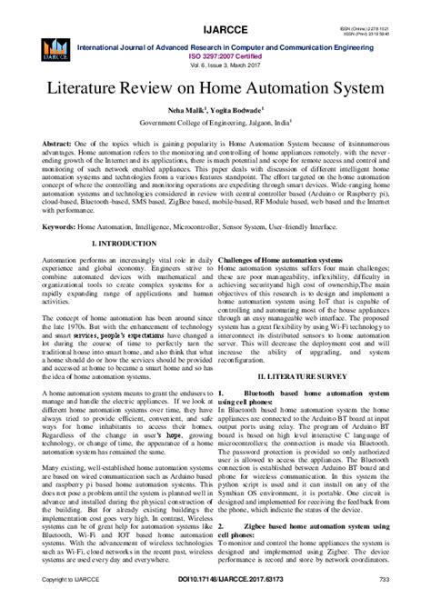 Literature Survey Of Home Automation System Using Arduino