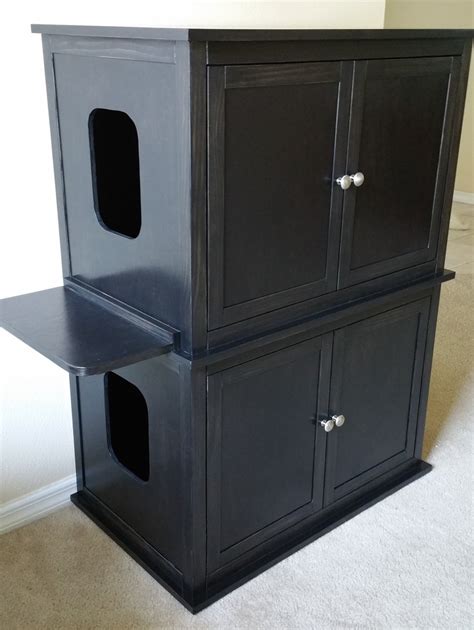 litter box furniture for two boxes