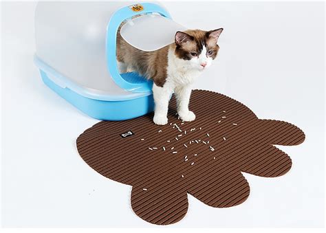 litter mat cat wipes butt