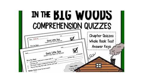 Little House In The Big Woods Test Questions Learning Guide Etsy 2020