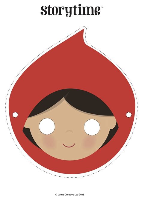 Crafts for Kids' Minds Little Red Riding Hood Printable Mask