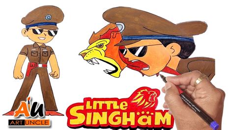 Little Singham Drawing Tutorial How To Darw Easy Step