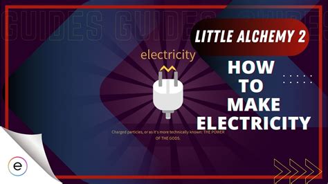 little alchemy 2 electricity recipe