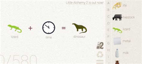 little alchemy 2 how to make dinosaur