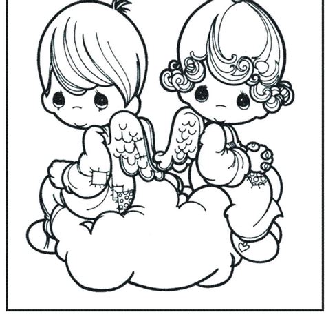 little angel coloring pages