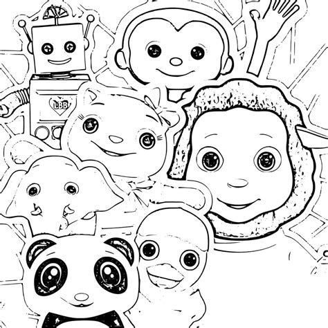 little baby bum coloring pages