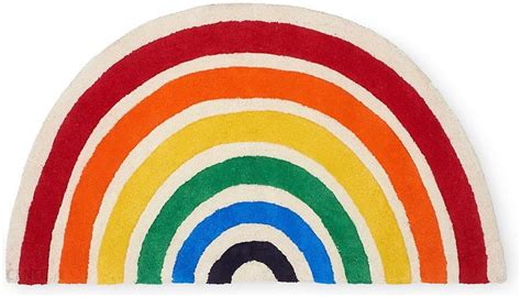 little bird rainbow rug