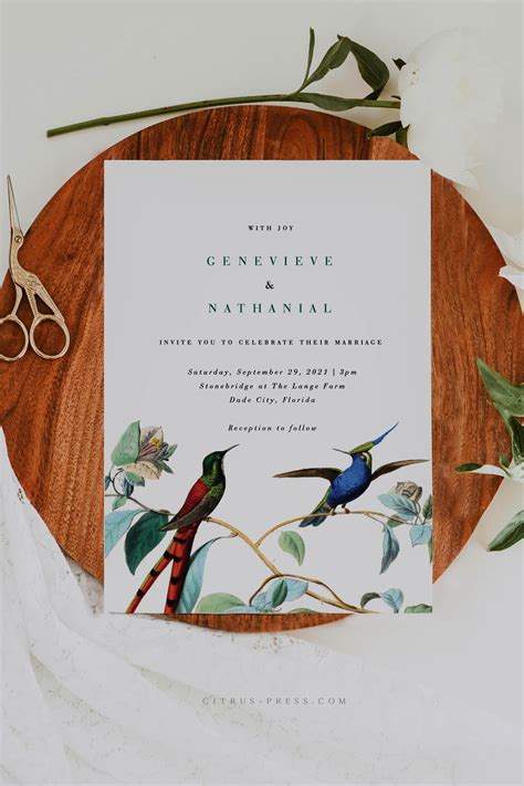 little bird wedding invitations