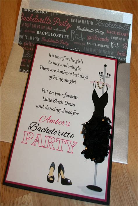 little black dress bachelorette party theme