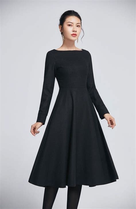 little black dress for winter wedding