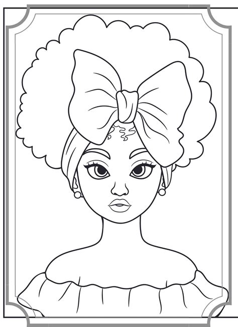 little black girl coloring pages