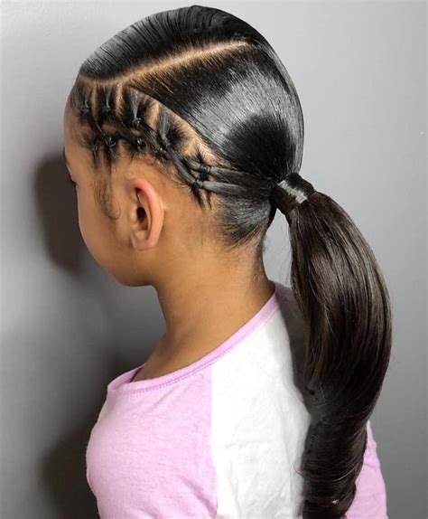Stunning Little Black Girl Ponytail Hairstyles Short Hair For Bridesmaids