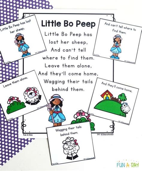little bo peep activities for preschool