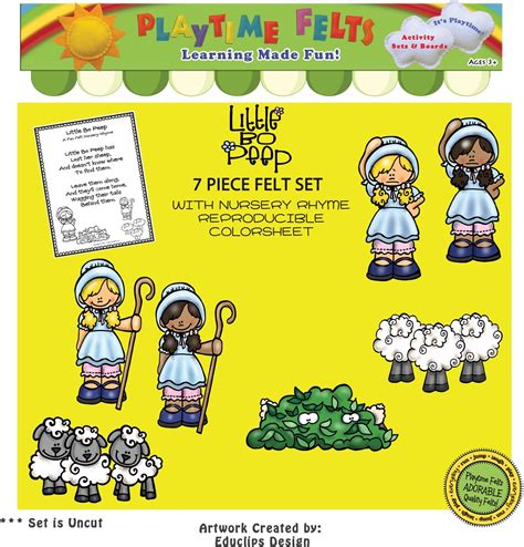 little bo peep nursery rhyme felt figures