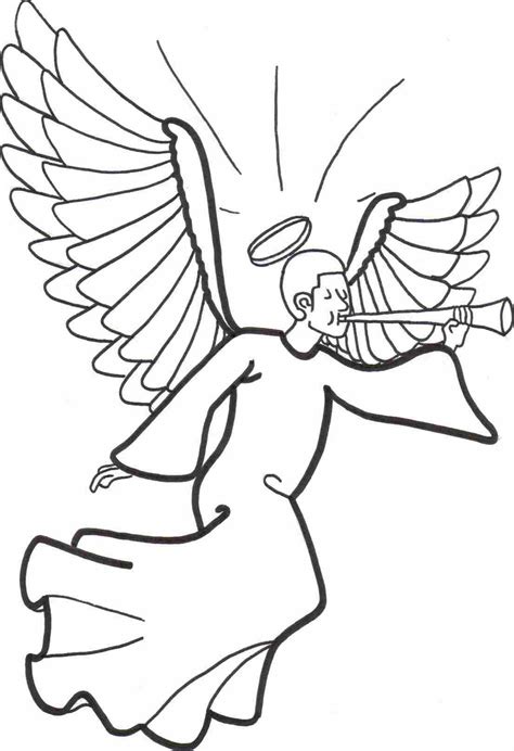 little boy angel coloring pages