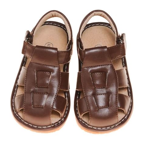 little boy brown sandals