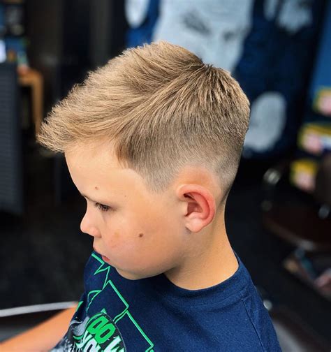 The Little Boy Fade Haircut Straight Hair For Bridesmaids