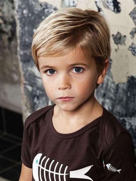 Stunning Little Boy Hairstyle Straight Hair With Simple Style