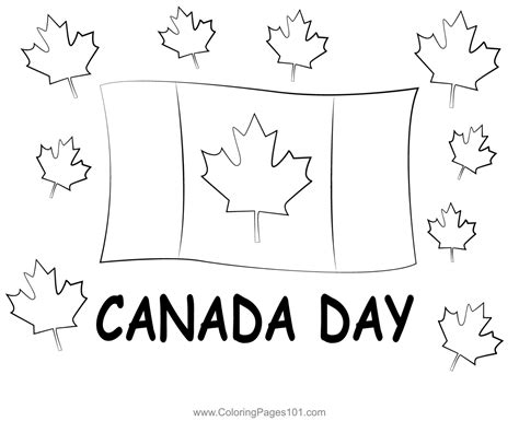 little boy happy on canada day coloring pages