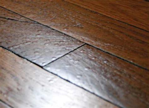 little bubbles inbetweeen wood floor planks