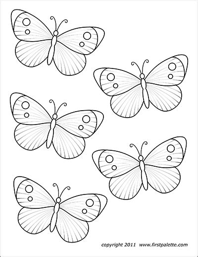 little butterfly coloring pages
