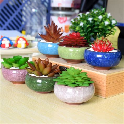 little ceramic plant pots