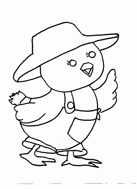 little chicks coloring pages